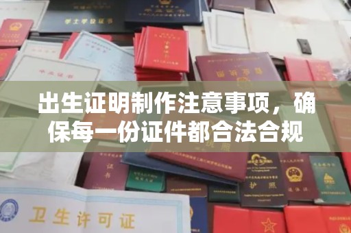 江达出生证明制作注意事项，确保每一份证件都合法合规