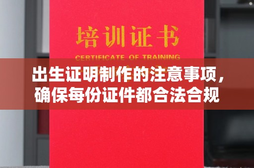 江达出生证明制作的注意事项，确保每份证件都合法合规