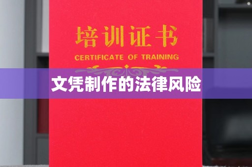 江达文凭制作的法律风险