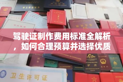 江达驾驶证制作费用标准全解析，如何合理预算并选择优质服务？